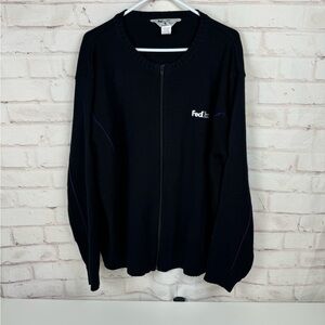 FEDEX Stan Herman Full Zip Sweater Size XL